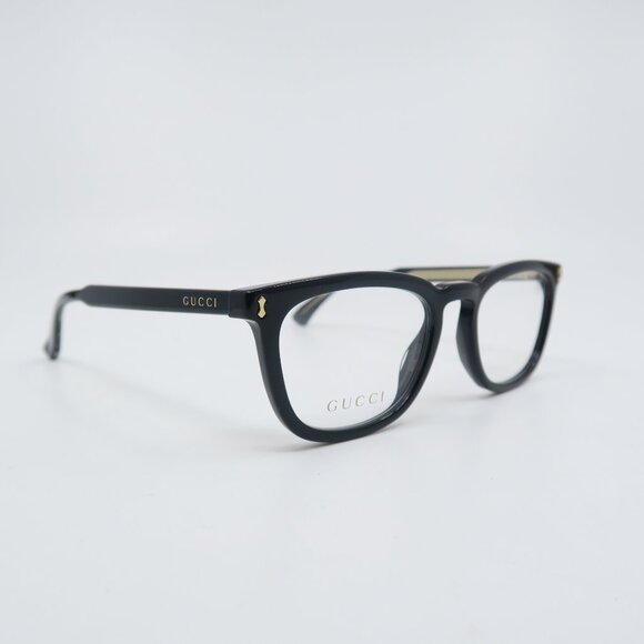 GUCCI GG0126O 001 51mm Black Acetate New Unisex Eyeglasses.